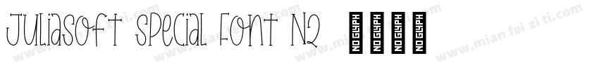 JuliaSoft Special Font N2字体转换